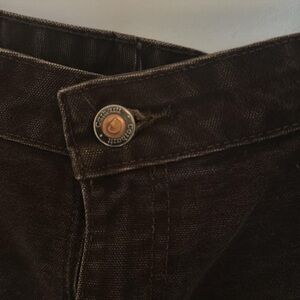 Women’s Carhartt Brown Work Wear Thick Double Knee Cargo Pants - Size 36/30